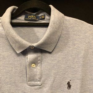 Polo by Ralph Lauren Blue Cotton Men’s Shirt, XL